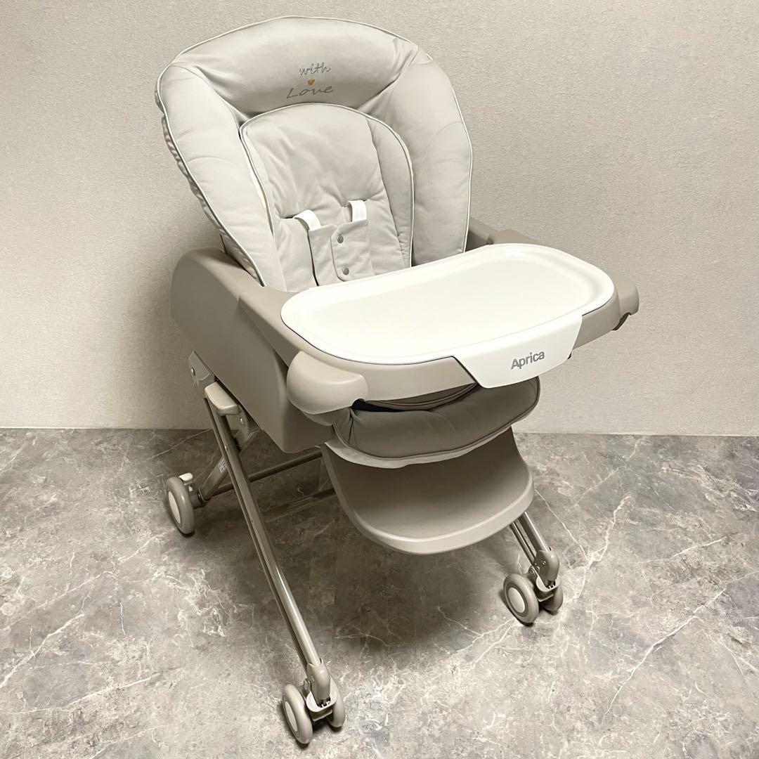 【美品】アップリカ ユラリズム スマート プレミアム　ハイローチェア