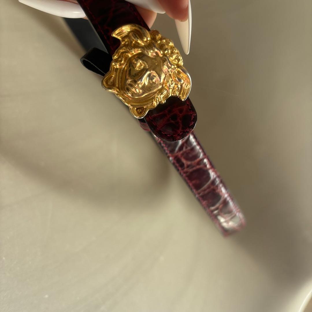 ヴィンテージ　versaceベルト 即日発送可