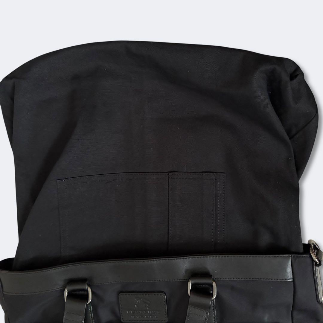 美品 バーバリーブラックレーベル ナイロン トートバッグ 肩掛け
