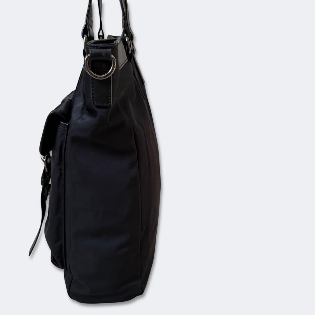 美品 バーバリーブラックレーベル ナイロン トートバッグ 肩掛け