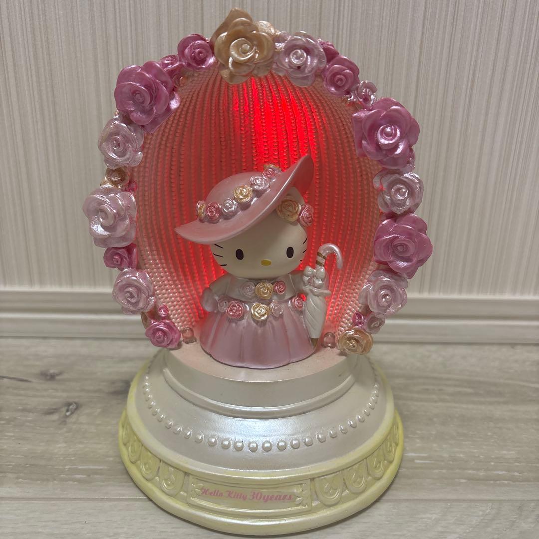 サンリオ ハローキティ 30周年記念 電子オルゴール付きライト 加藤工芸 レア