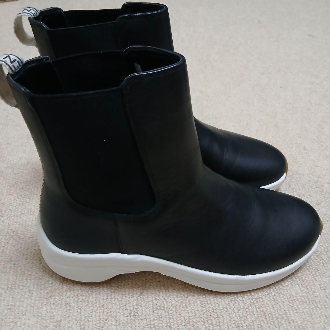 【雨の日も◎】ローレンラルフローレン 防水 サイドゴアブーツ 24.5-25cm