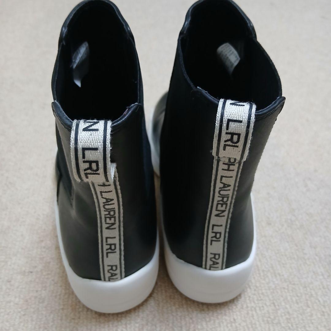 【雨の日も◎】ローレンラルフローレン 防水 サイドゴアブーツ 24.5-25cm