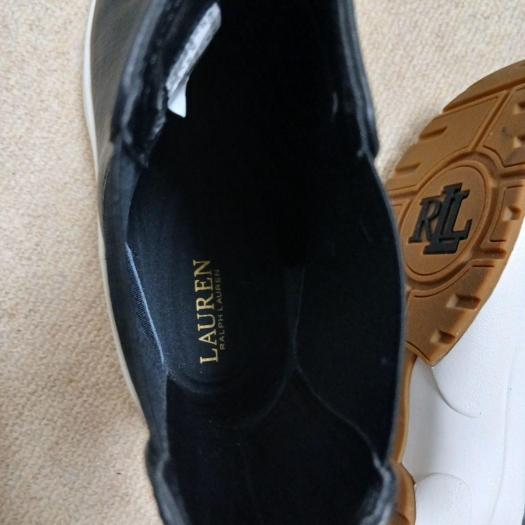 【雨の日も◎】ローレンラルフローレン 防水 サイドゴアブーツ 24.5-25cm