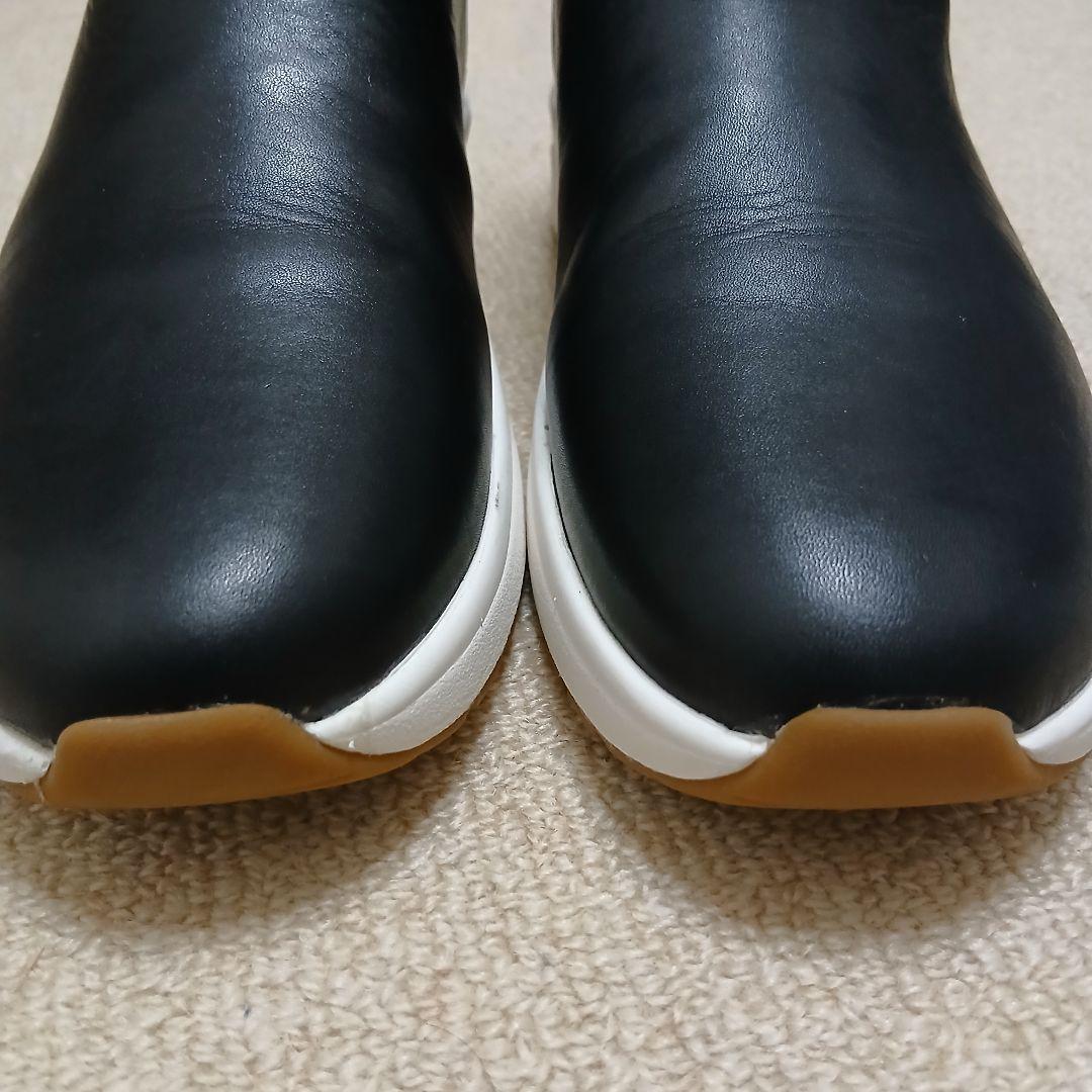 【雨の日も◎】ローレンラルフローレン 防水 サイドゴアブーツ 24.5-25cm