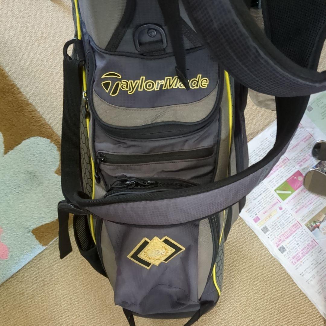 良品TaylorMade スタンドバッグ グレー/イエロー