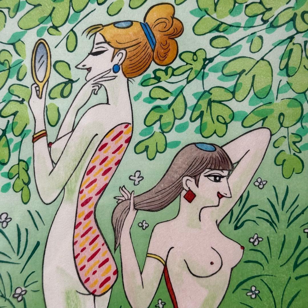 作品番号　26593 5月　緑陰　小島功