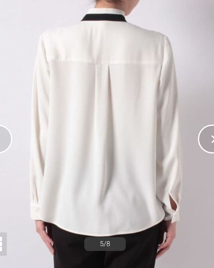 完売品！未使用級✨️アルアバイル ポリエステルツイルハイショクナロータイブラウス