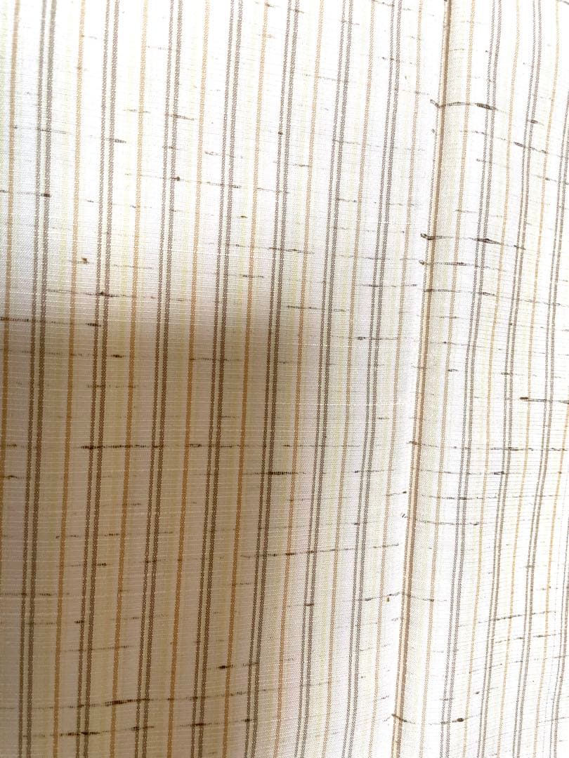 正絹　袷　紬　縦縞模様　身丈（肩から）161.5㎝