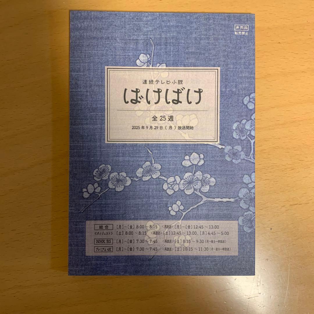 連続テレビ小説　ばけばけ　朝ドラ　NHK 非売品　台本　ノート　コンプリート