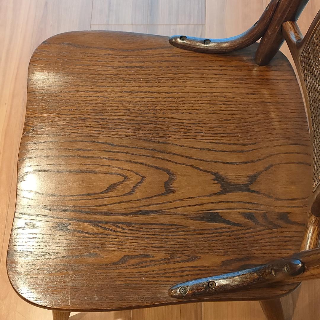 ヴィンテージ　Shin-Leeシンリー　ラタンバック　ダイニングチェア②