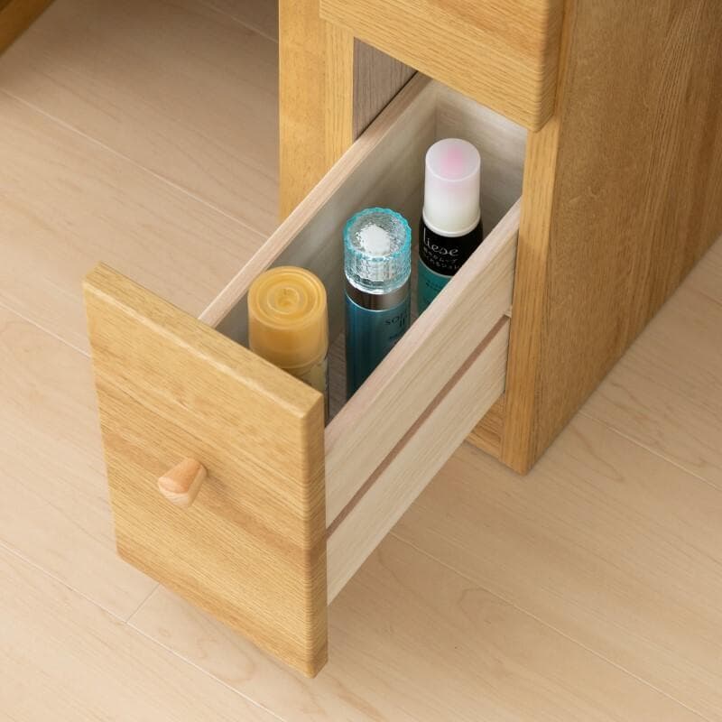 ISK DR PA3　ドレッサー　ナチュラル　チェア付　＊コスメ　メイク