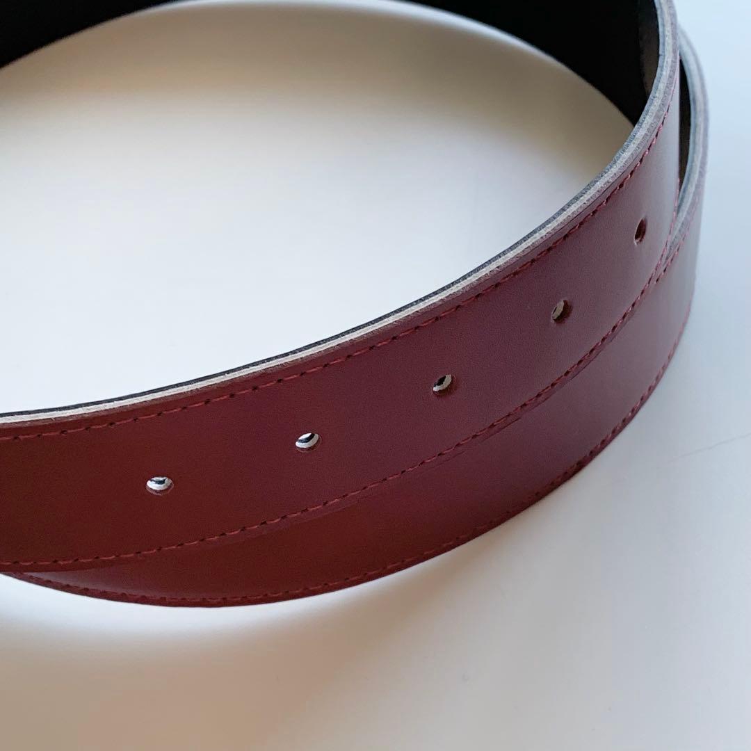 マークアンドロナ MARK＆LONA スカルバックル レザーベルト ゴルフ