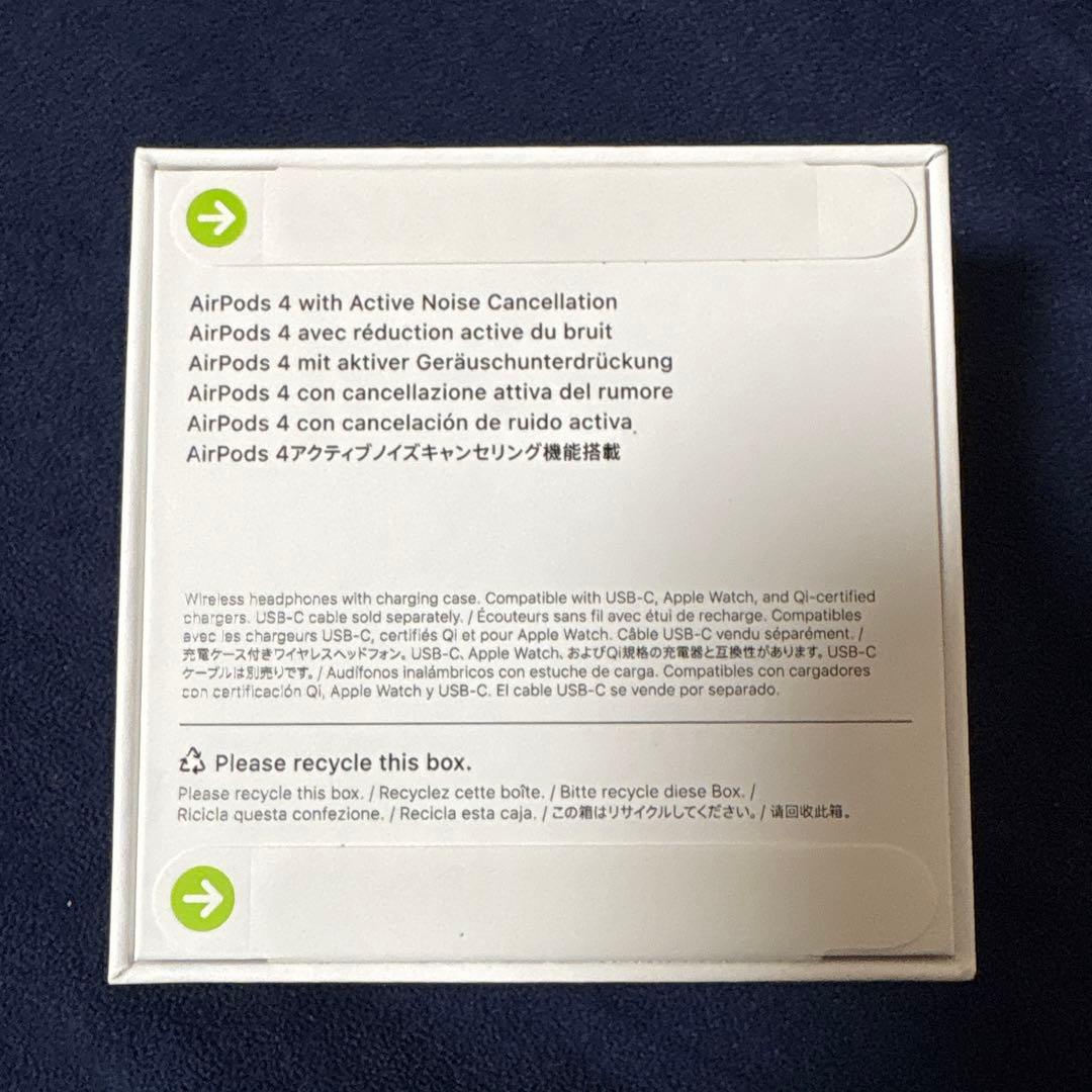 Apple AirPods 4 (アクティブノイズキャンセリング機能) 本体