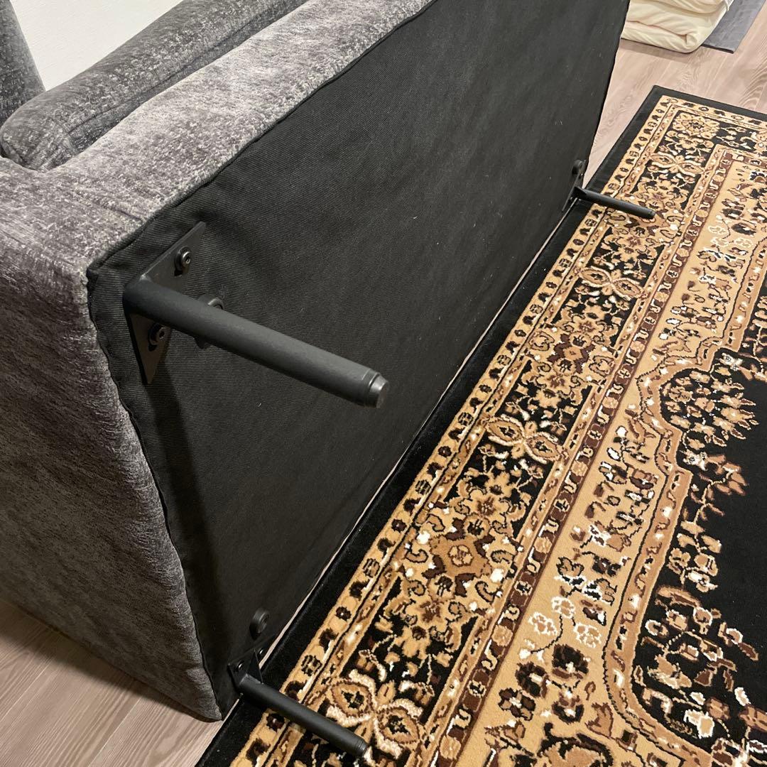 緊急値下げ！！モダンデコ　グレー ファブリックソファ