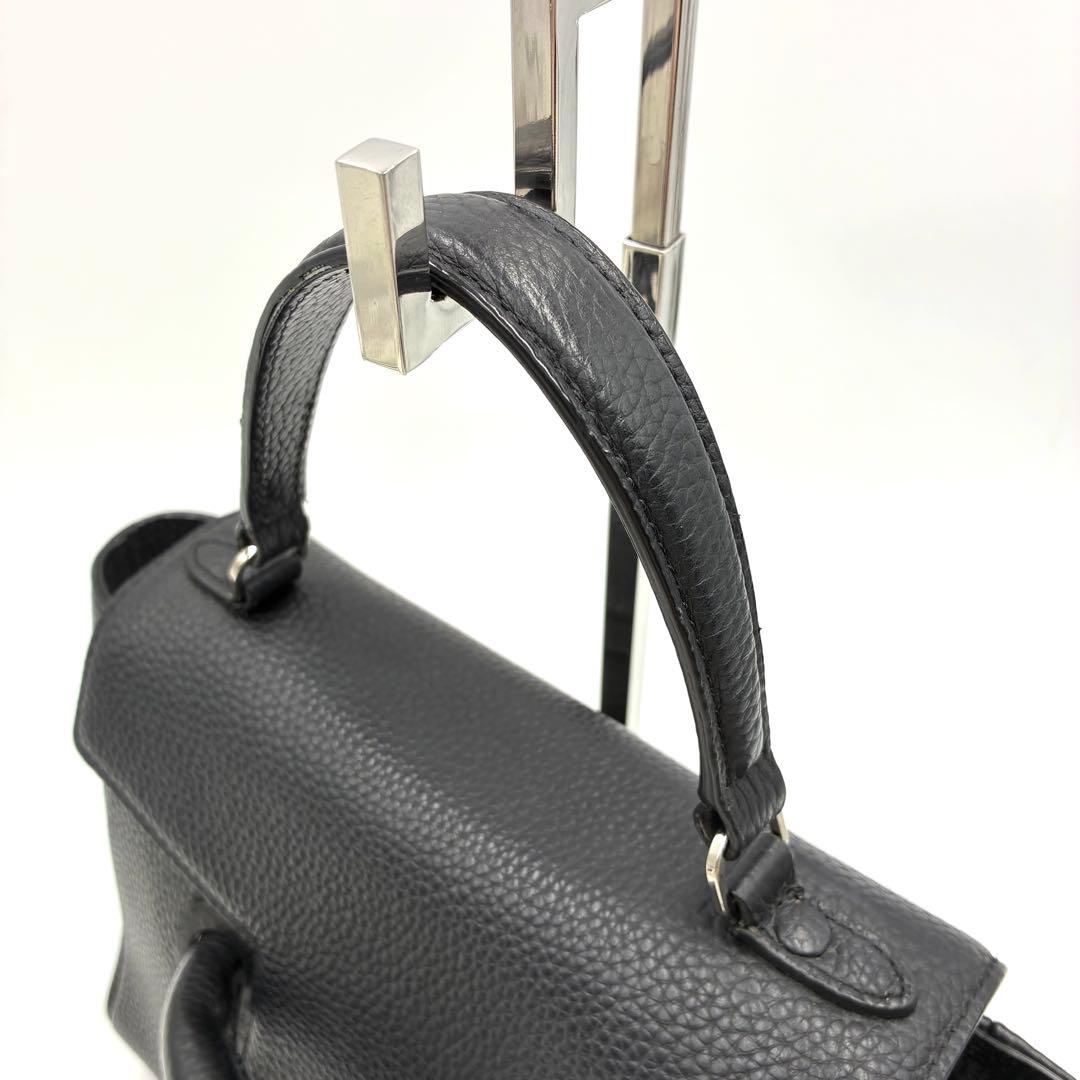 極美品 ヴァジック エバーミニ 2way ショルダーバッグ レザー ブラック