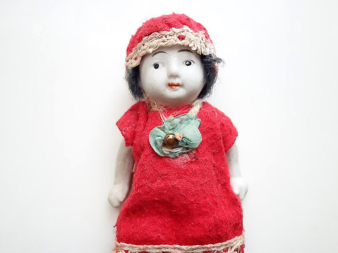 明治ビスクドール　市松人形　和製ビスクドール　　　Z92