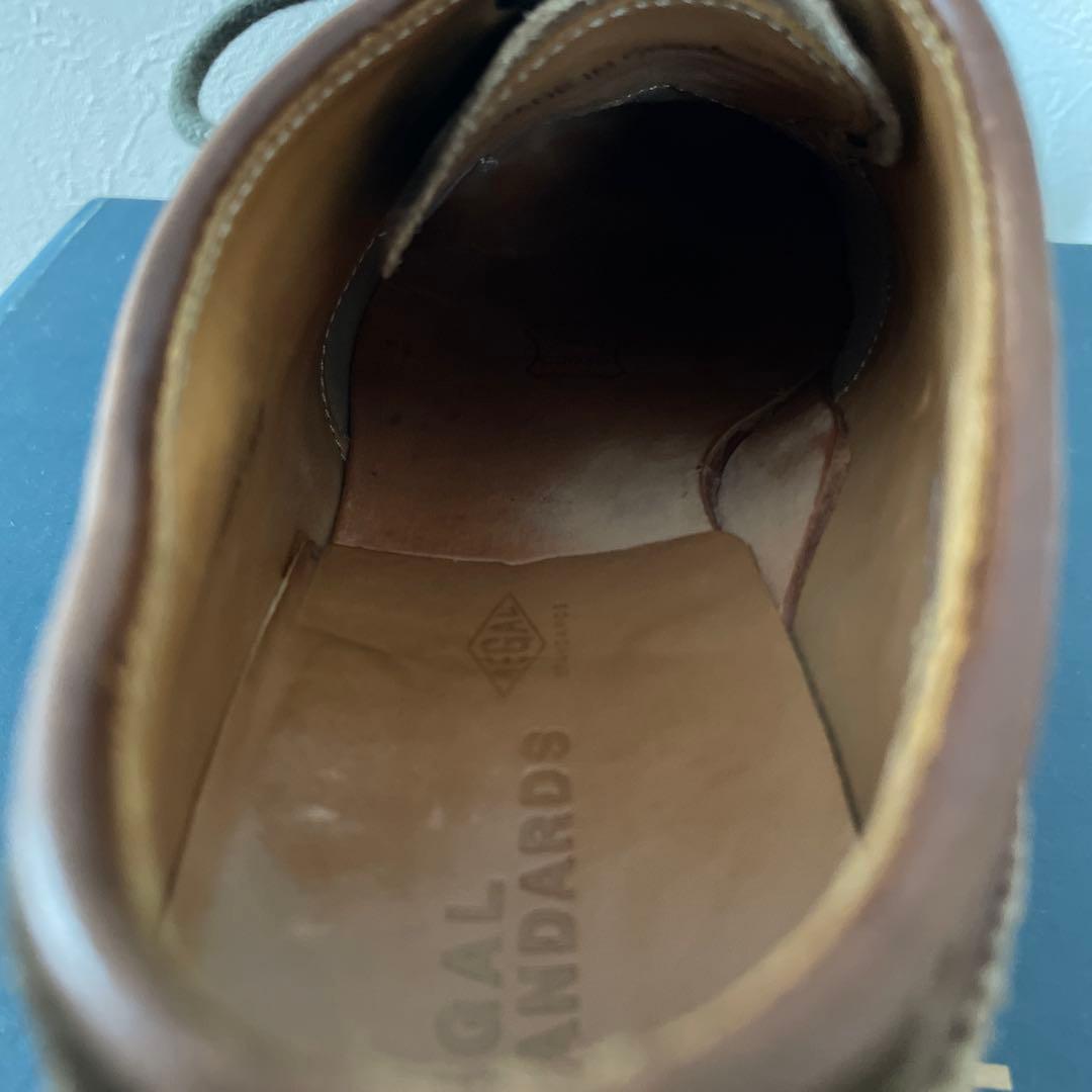 【値下げ】リーガル　ウィングチップ　カモフラ/ブラウン　24.5 ワークシューズ