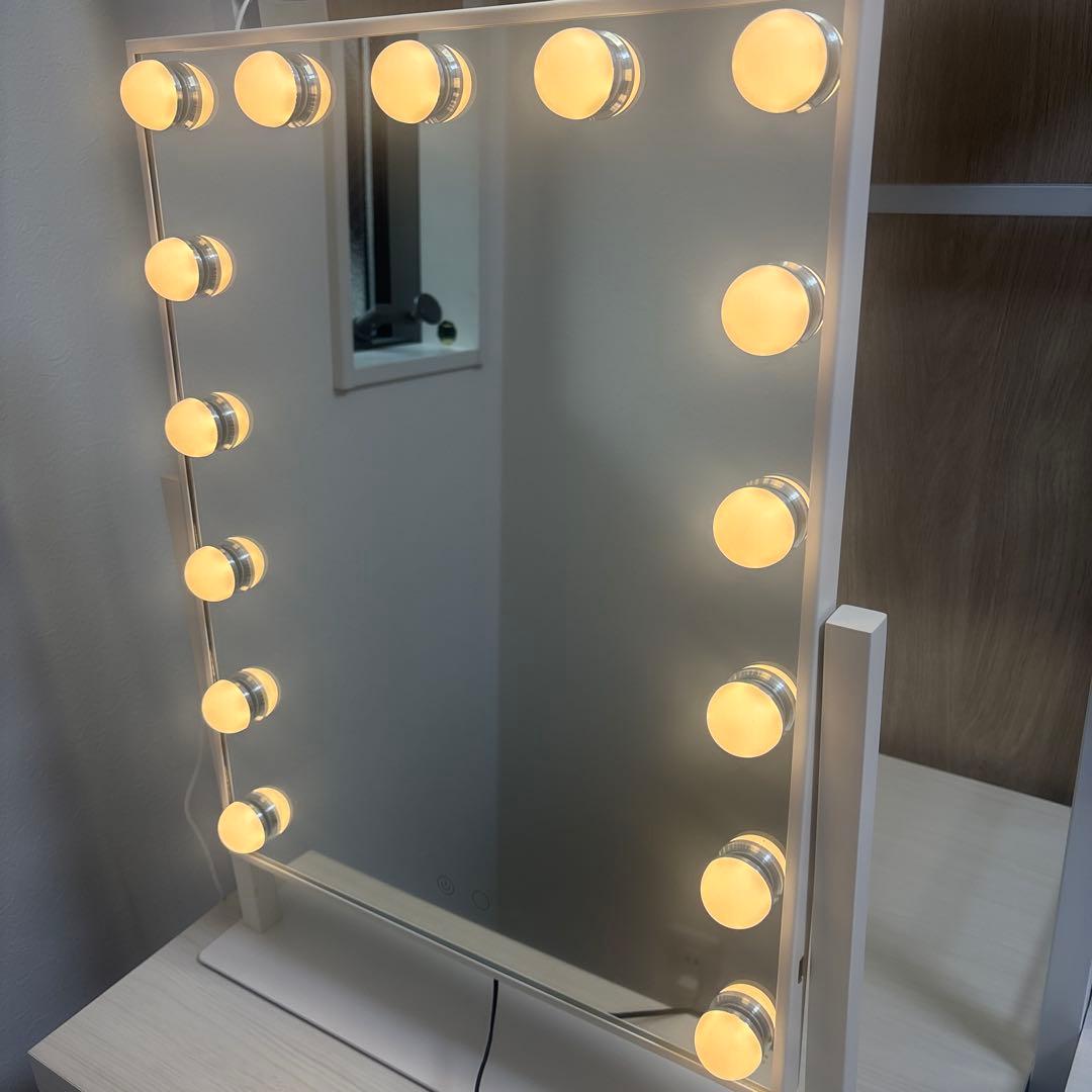 Franc franc ハリウッドミラー　Ｌサイズ　ホワイト