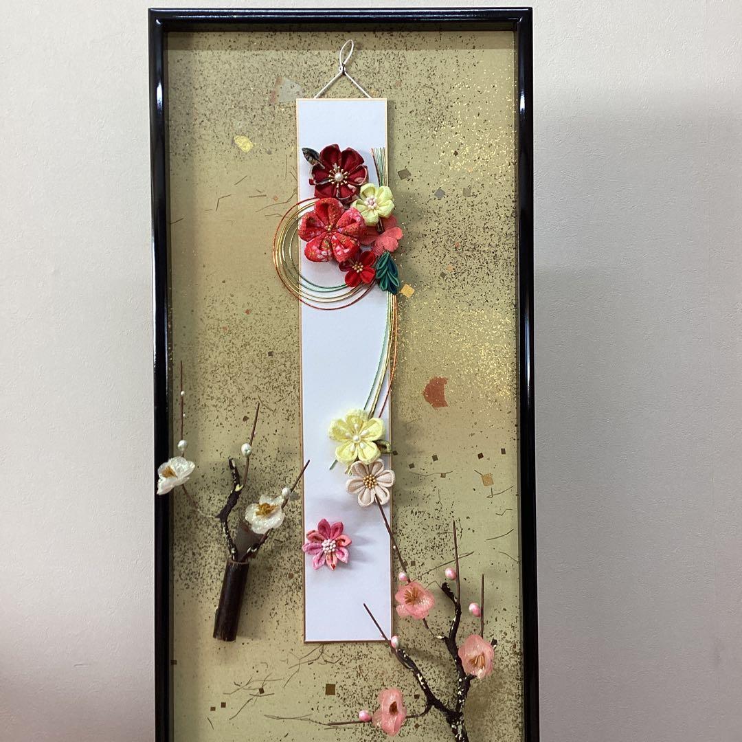 木目込人形飾り　立雛　春かすみ