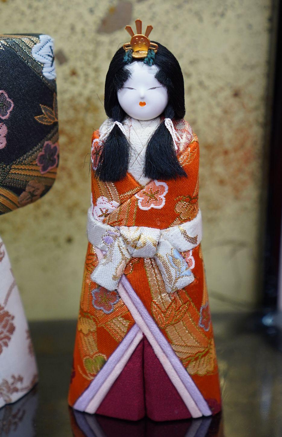 木目込人形飾り　立雛　春かすみ