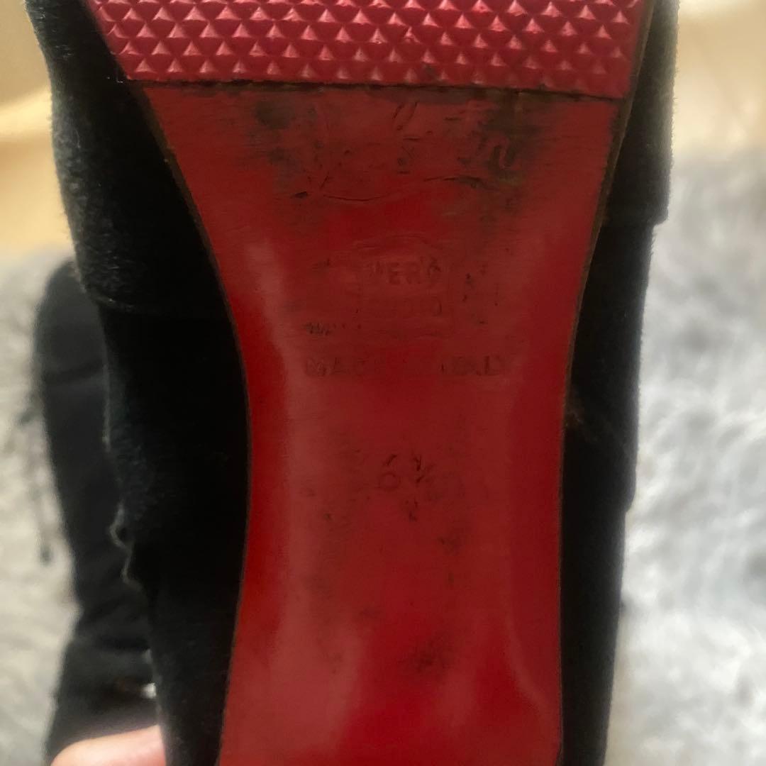 クリスチャンルブタンchristian rouboutin スェードロングブーツ