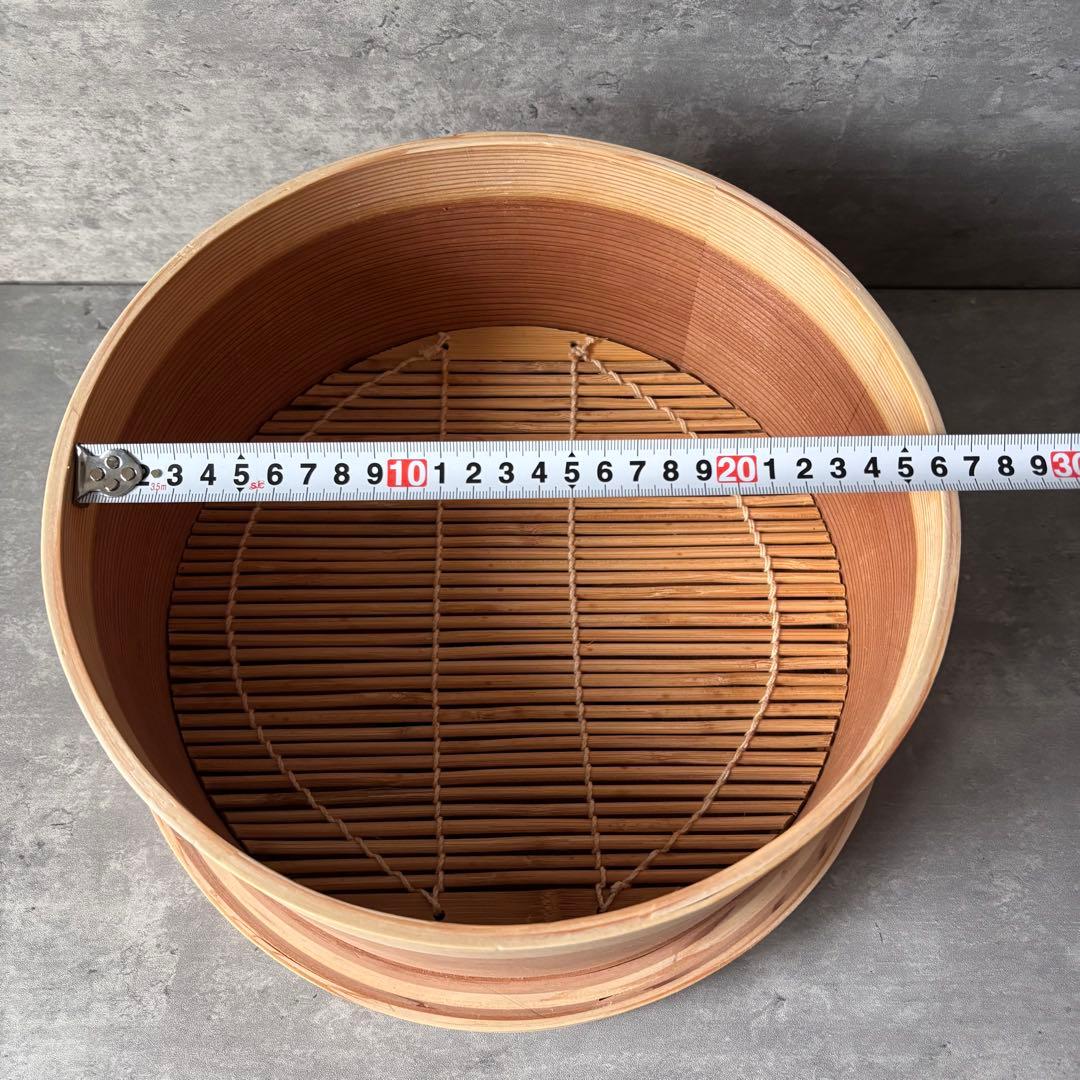 【未使用品】和セイロ　和蒸籠　せいろ　蒸篭 蒸籠 蒸し器 木製　26㎝