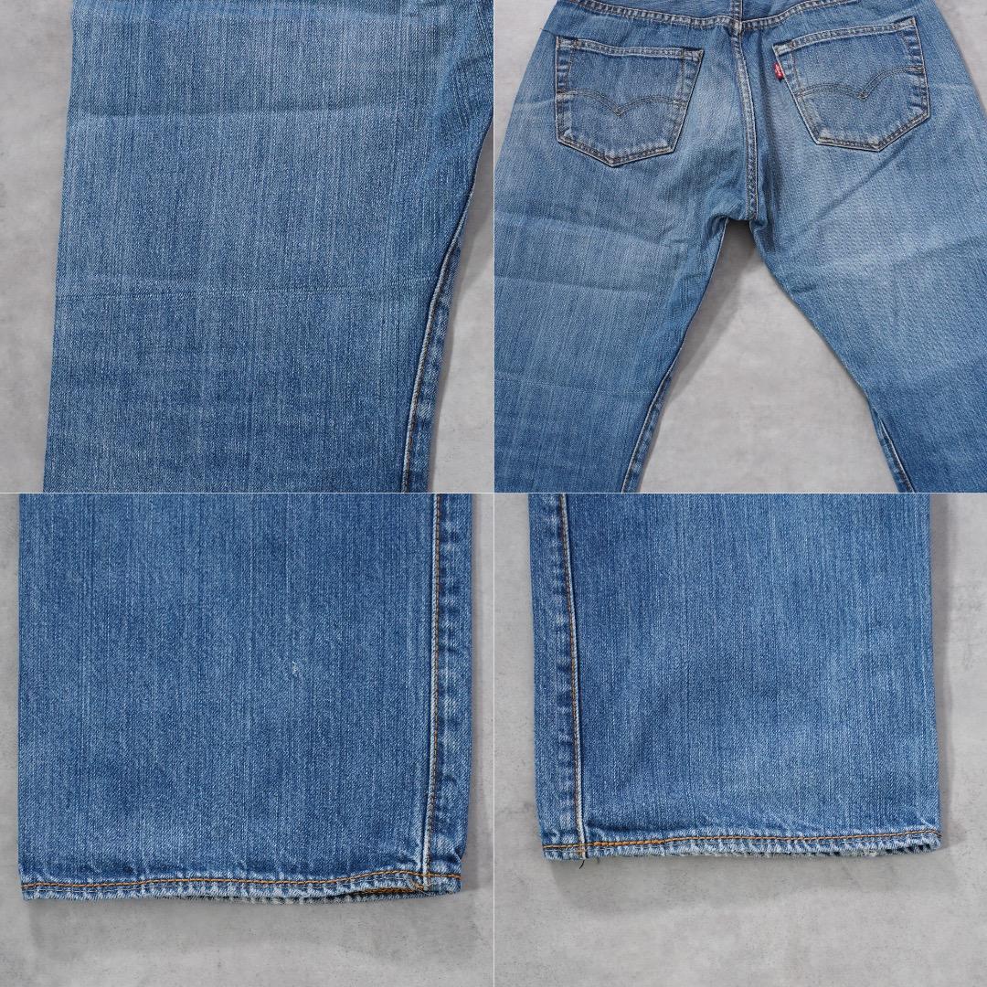 リーバイス501 Levis W33 ハチノス 青 ヒゲ 古着 17920