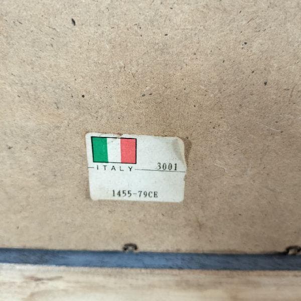 イタリア ヴィンテージ ウッドフレーム ウォールミラー 大型 木枠 壁掛け鏡