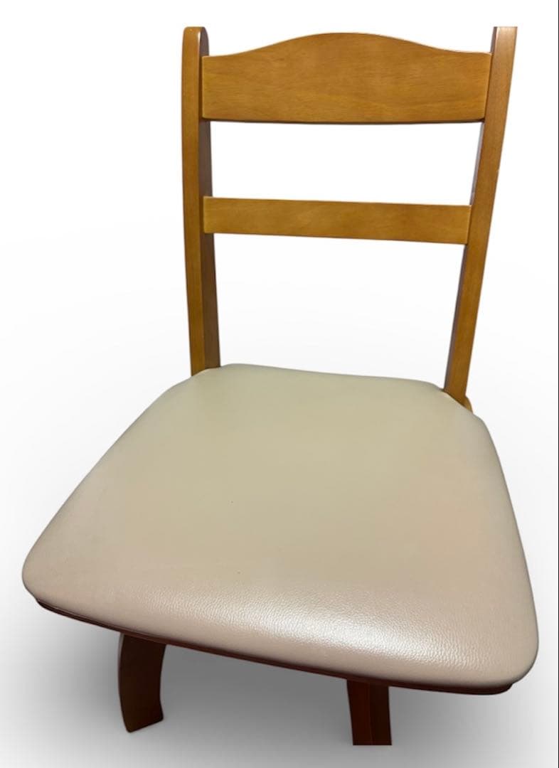 ニトリ 回転式ダイニングチェア 2脚セット　ナチュラルウッド