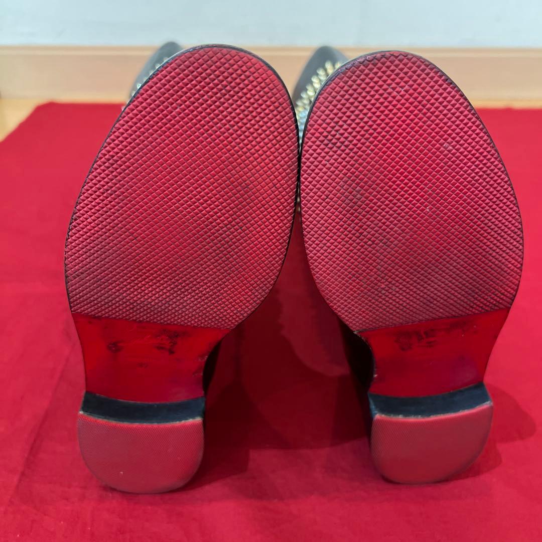 定価35万円　クリスチャンルブタン　スタッズ　ブーツ　ROM CHIC FLAT