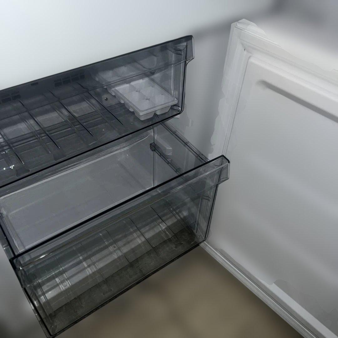 ⭐︎ほぼ新品/冷蔵庫ガラス扉/洗濯機 コンパクト設計/ホワイト2点セット/お買い得