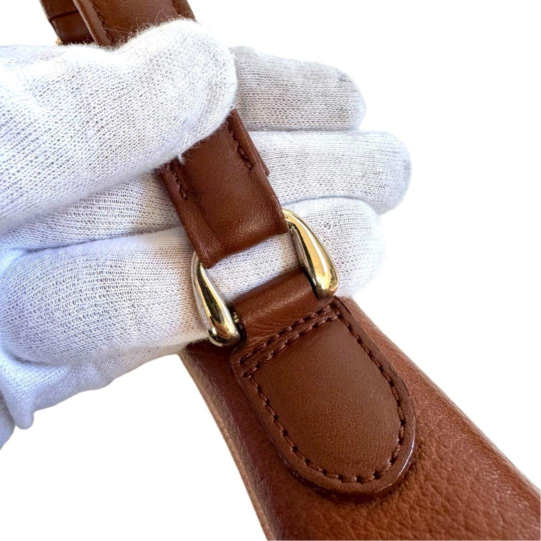 BURBERRY バーバリー ハンドバック レザー ヴィンテージ ブラウン