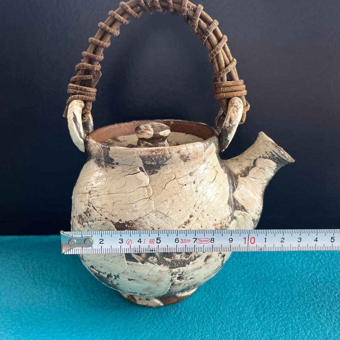 手作り陶器茶釜 小型