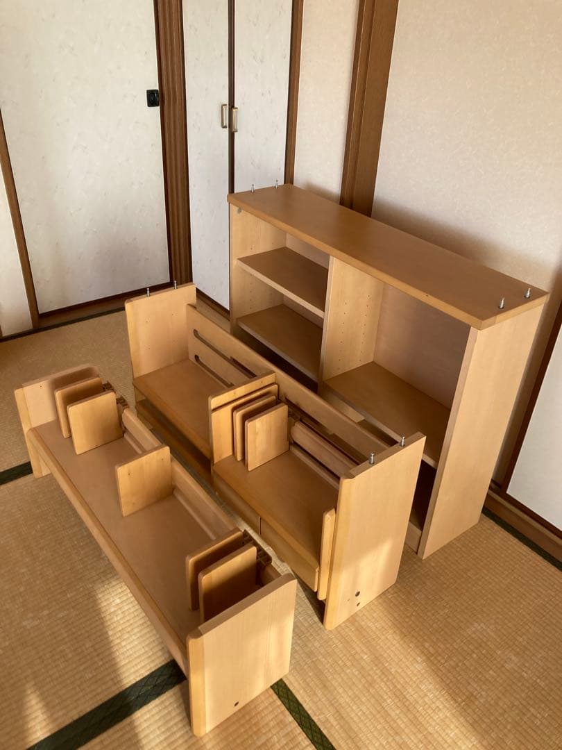 イトーキ　フリーワン　学習机セット　組合せ可能な棚つき　美品　引取or着払い