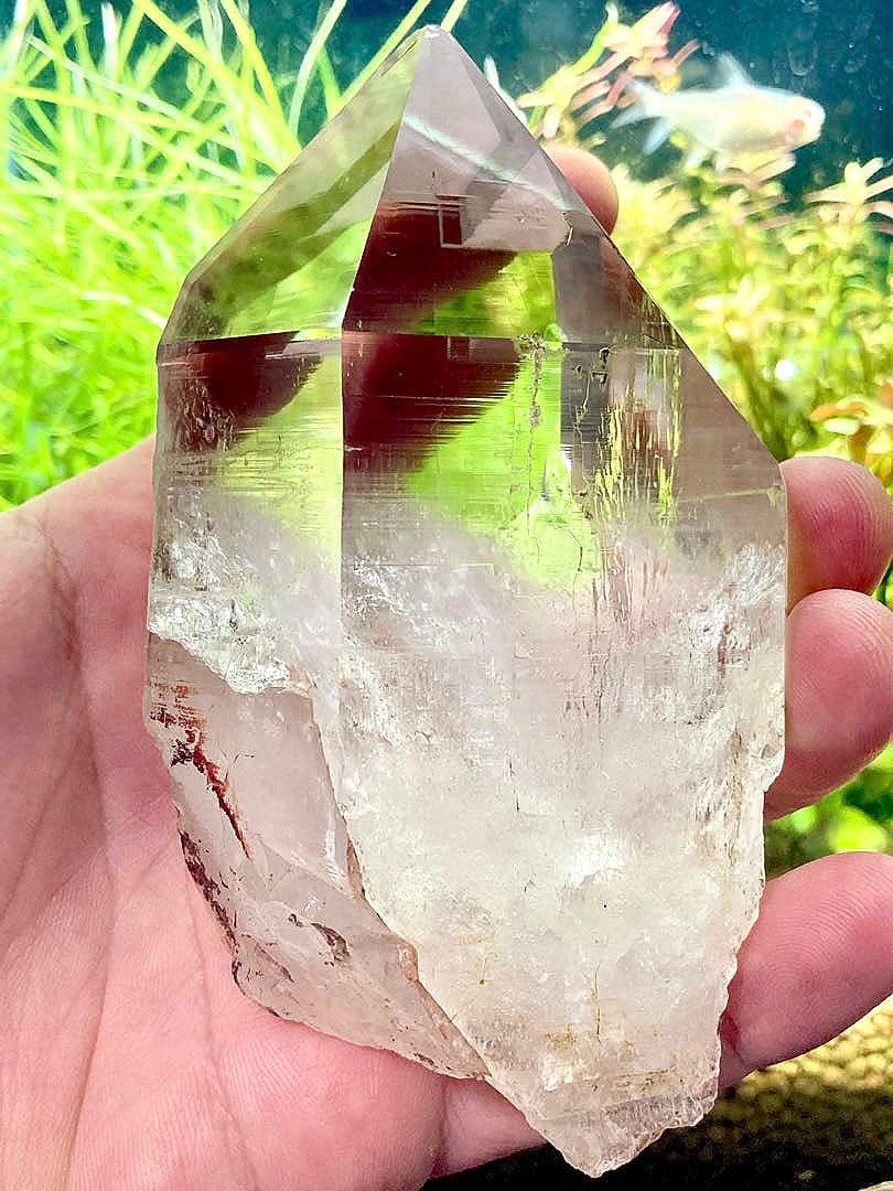 クニ　再販不可　夢幻品質　幻のカイラス聖山産　虹のヒマラヤレムリアンの原石