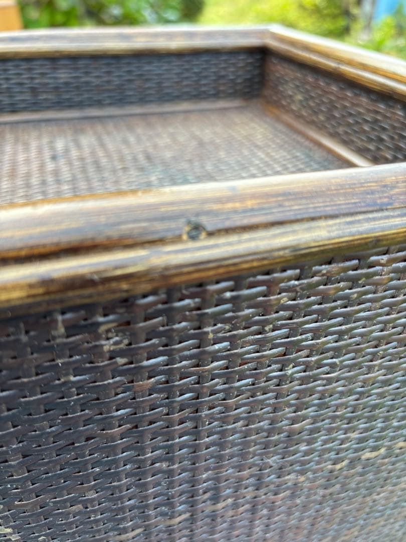 kazama カザマ　籐製　ラタンチェスト4段　チェスト　ビンテージ　昭和レトロ