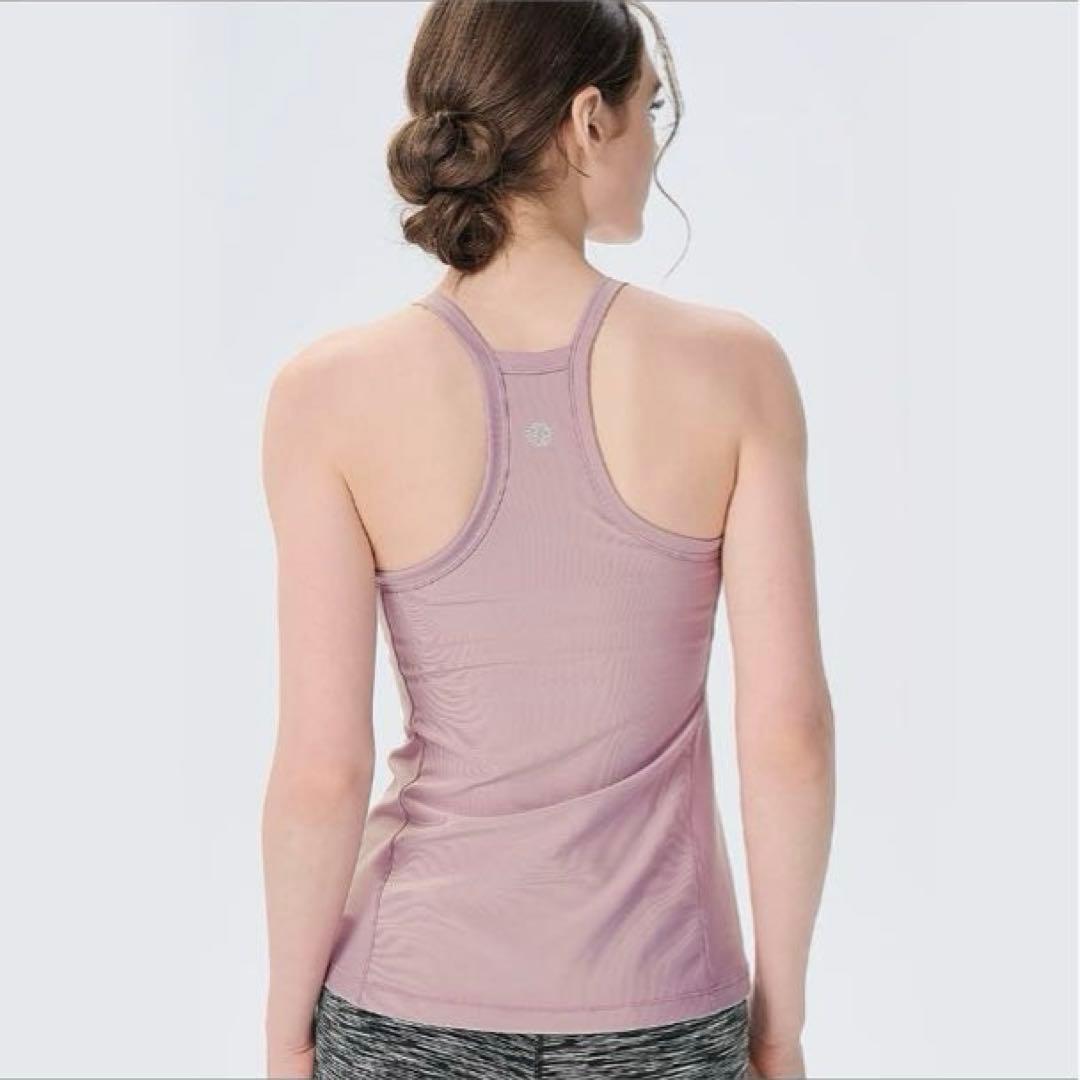 (新品)easyoga ダスティローズパープルタンクトップ Mサイズ