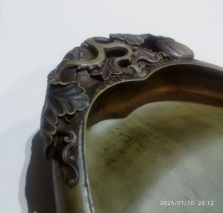 特価　中国美術　端渓硯　緑端渓　硯　書道具