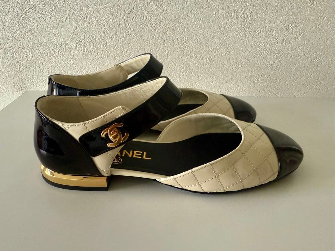 値下げ！超美品CHANEL メリージェーン バレリーナ　37