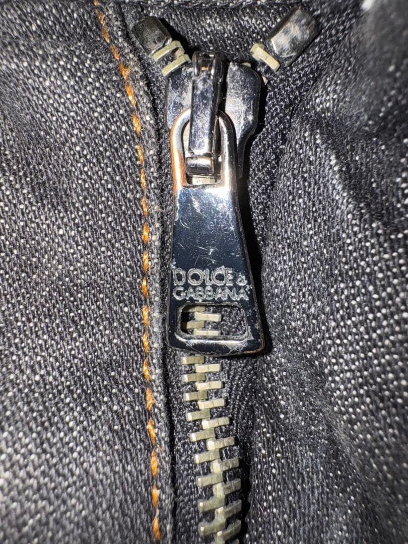 Dolce & Gabbana black denim プレート付