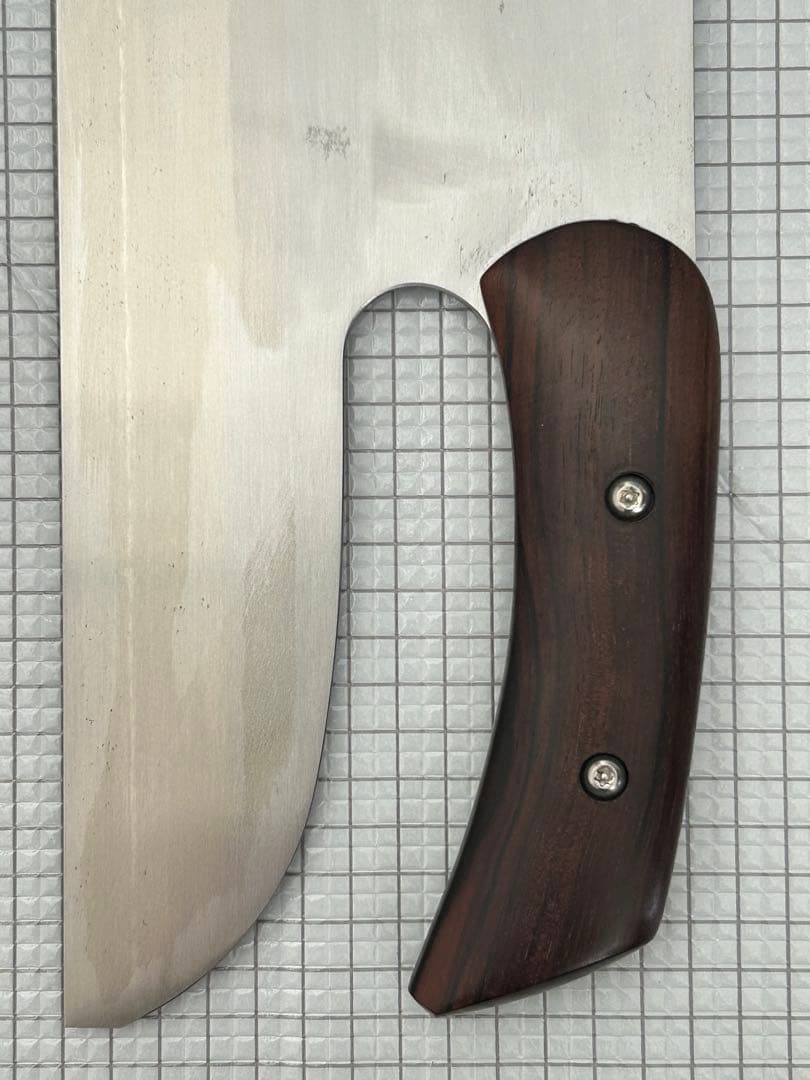 仙助 包丁 麺切り包丁 蕎麦包丁 安来鋼青紙二号 330mm 黒檀曲柄