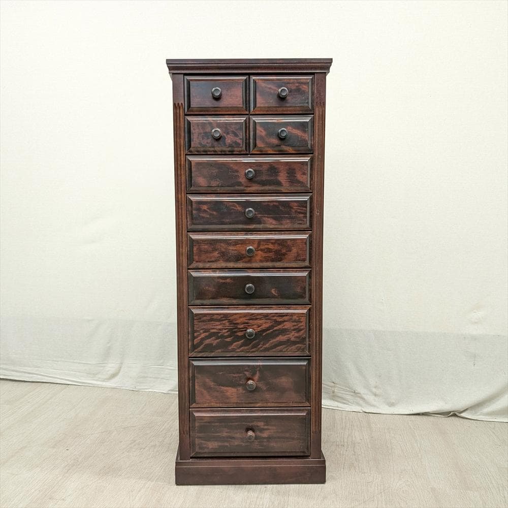 民芸　9段 11杯　整理箪笥　タンス　たんす　チェスト　ハイチェスト　小物　整理