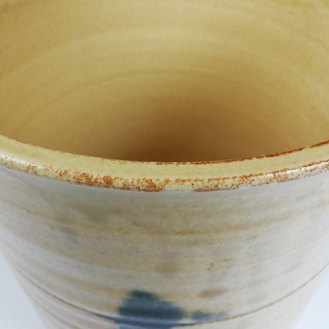 Ｗ３６　水指　『黄瀬戸　棒ノ先』『中村秋峰 造』　共箱　茶道具