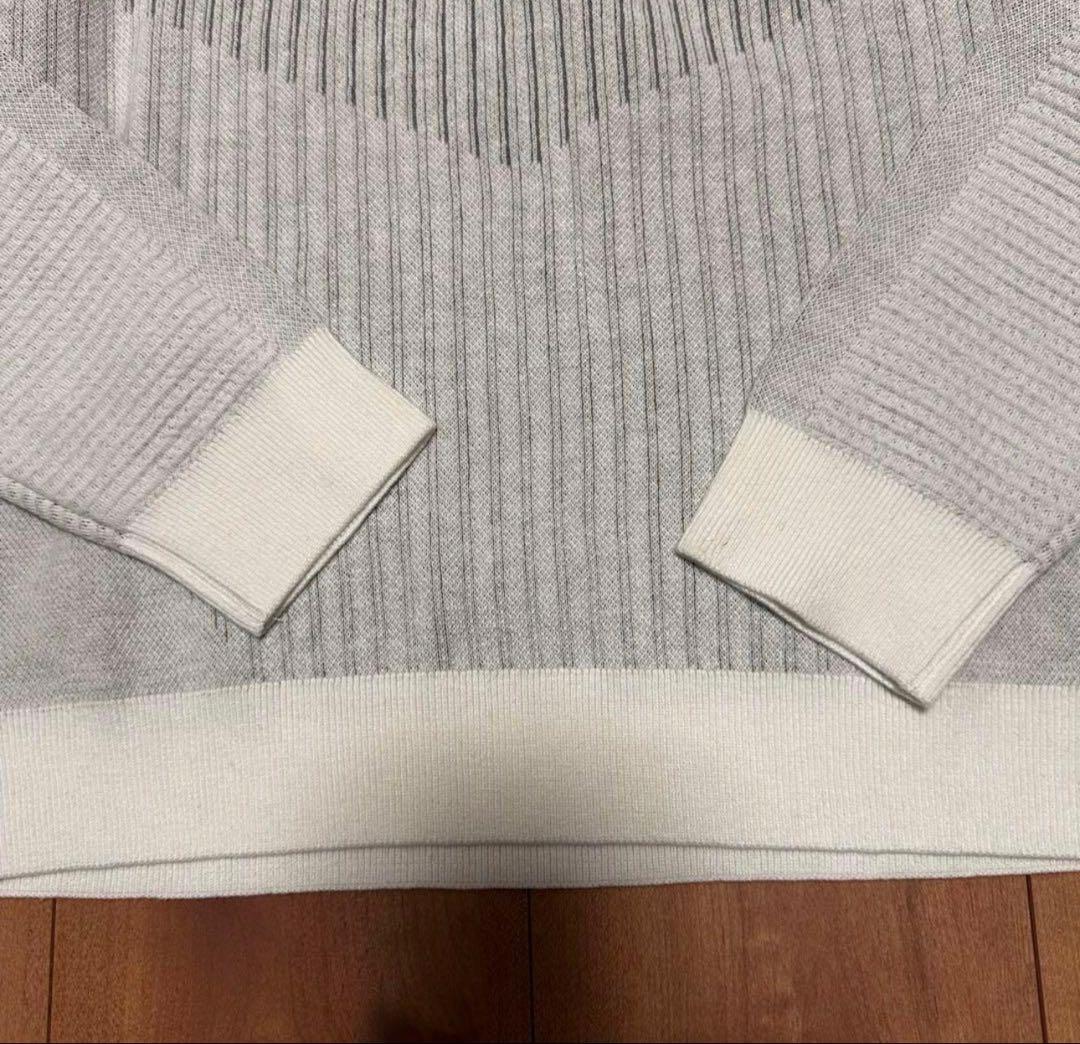 モックネック　ビックシルエット　長袖　ニット　レザースカート　セットアップ　春秋