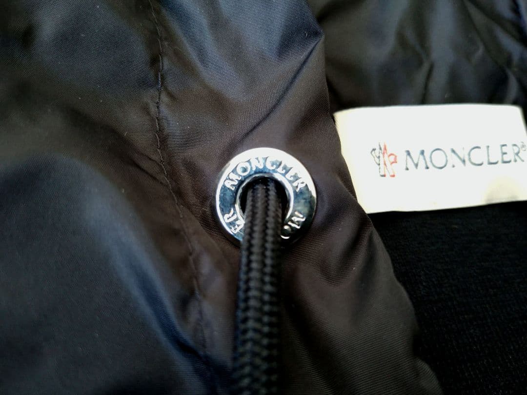 ブラック フード付き ナイロンコットンジャケット