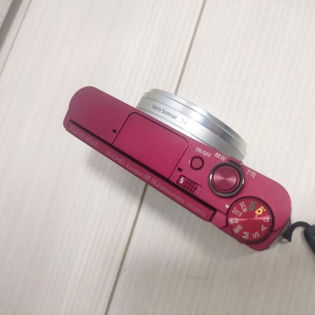 [極美品]SONY DSC-WX500 レッド コンパクトデジタルカメラ