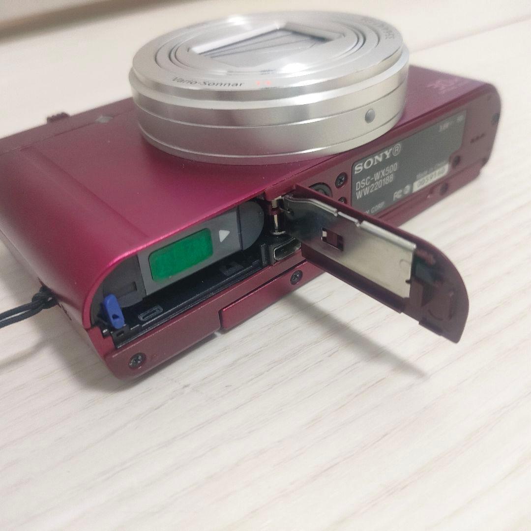 [極美品]SONY DSC-WX500 レッド コンパクトデジタルカメラ