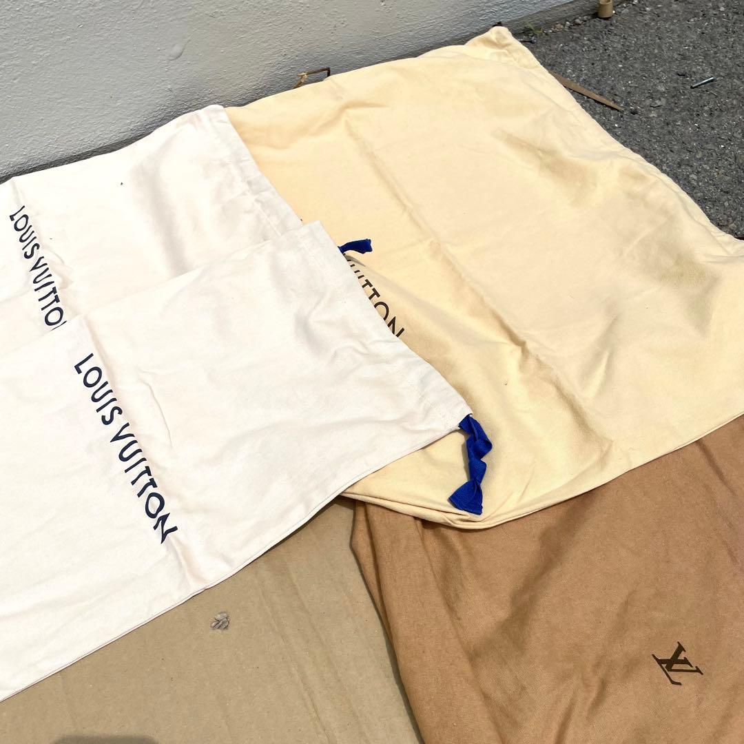 ルイヴィトン 収納 保存袋 ロゴ 巾着 ベージュ まとめ 50枚