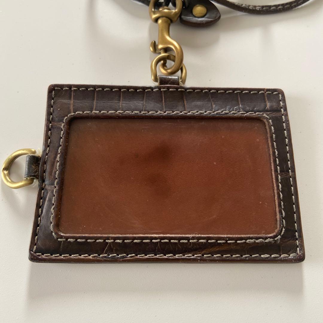 フェリージ パスケース IDケース 定期入れ クロコ型押し Felisi